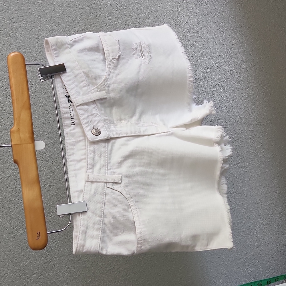 Tommy Girl White Denim Shorts